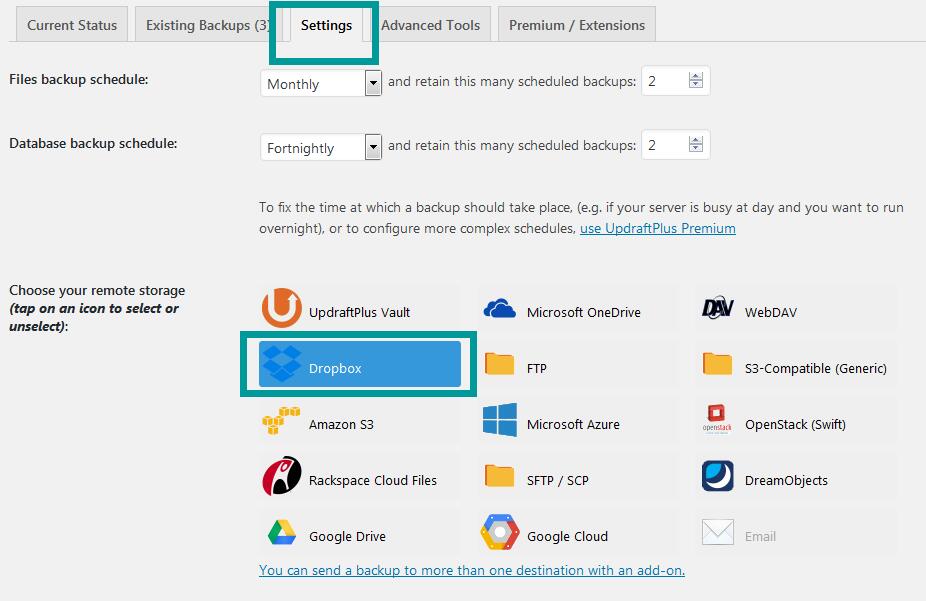 updraftplus自动备份