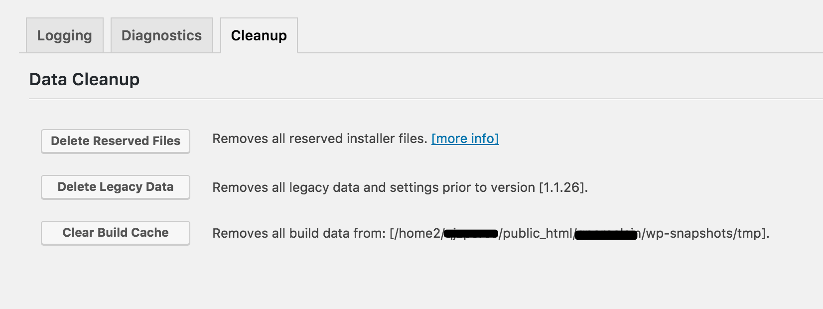 点击三个按钮就行清理