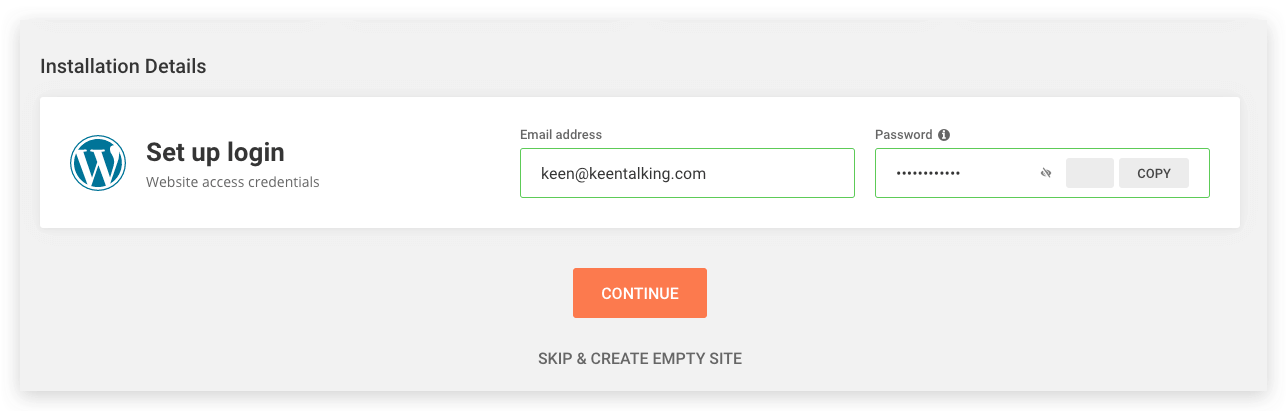 siteground新增网站安装wordpress