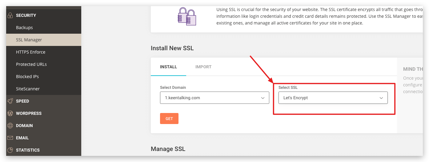siteground新增网站安装wordpress